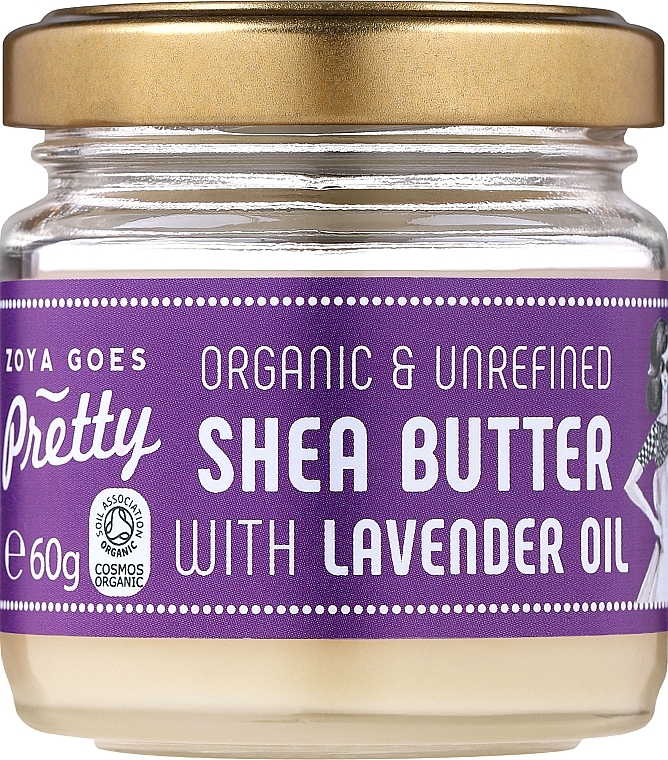 Масло ши та олія лаванди для тіла - Zoya Goes Pretty Shea Butter With Lavender Oil Organic Cold Pressed — фото N1