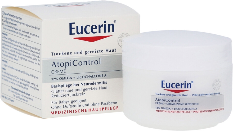 Живильний крем для атопічної шкіри - Eucerin AtopiControl Care Cream — фото N1
