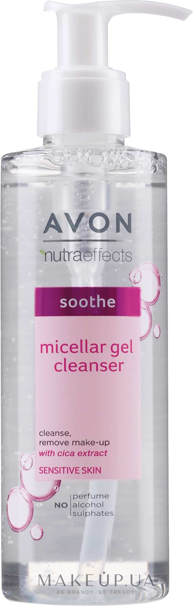 Міцелярний гель для очищення обличчя - Avon Nutra Effects Soothe Micelar Gel Cleanser — фото 195ml
