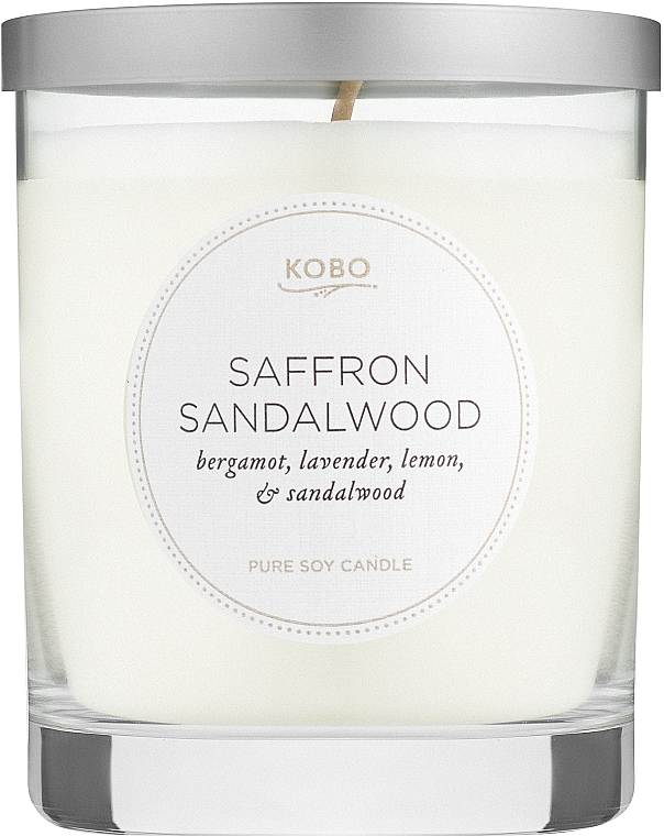 Kobo Saffron Sandalwood - Ароматическая свеча — фото N1