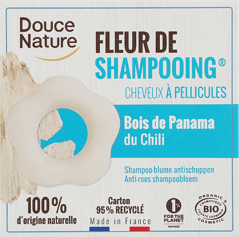 Твердий шампунь проти лупи - Douce Nature Fleur De Shampoo