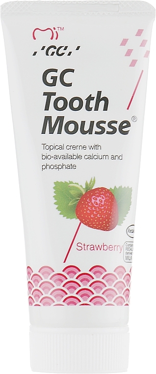 УЦЕНКА Крем для зубов - GC Tooth Mousse Strawberry * — фото N3