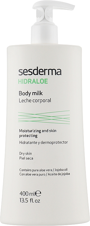 Увлажняющее молочко для тела с защитным эффектом - SesDerma Laboratories Hidraloe Body Milk