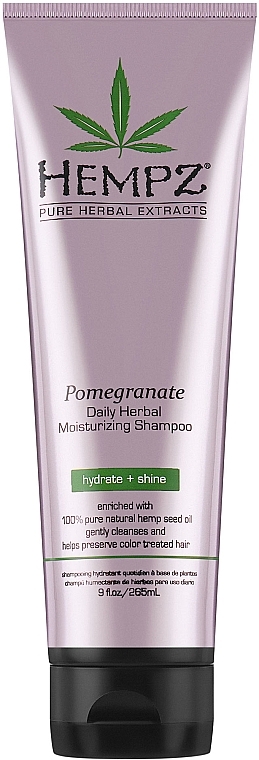 Шампунь для волосся "Гранат", зволожувальний - Hempz Daily Herbal Moisturizing Pomegranate Shampoo