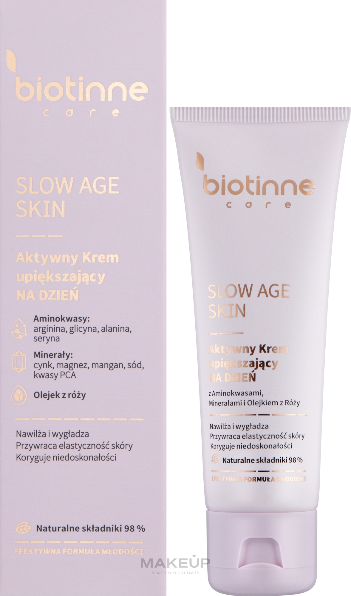 Денний зволожувальний крем для обличчя - Biotinne Care Slow Age Skin — фото 50ml