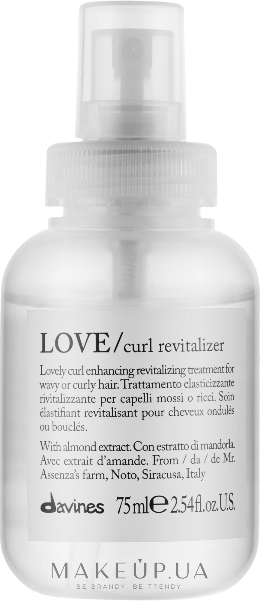 Спрей контролирующий завиток - Davines Love Curl Revitalizer Spray — фото 75ml
