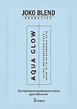 Духи, Парфюмерия, косметика Экстраувлажняющая маска для лица с гиалуроновой кислотой - Joko Blend Aqua Glow Extra Moisturizing Face Mask (пробник)