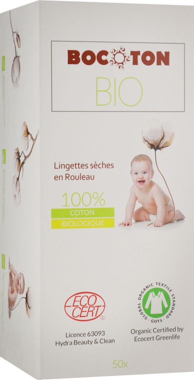 Салфетки детские в рулоне - Bocoton Bio Hydra Cosmetics  — фото N1
