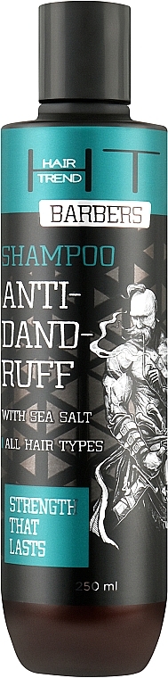 Шампунь с морской солью для глубокого очищения - Hair Trend Barber Anti-Dandruff Shampoo — фото N1