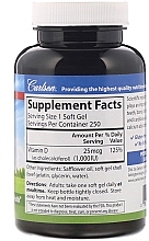 Вітамін D3, 1000 мг - Carlson Labs Vitamin D3 — фото N2