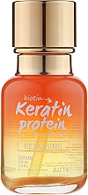 Масло для ломких и посеченных волос с биотином и кератином - JustK — фото N1