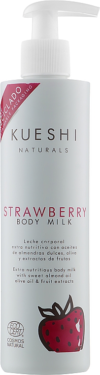 Молочко для тіла "Полуниця" - Kueshi Naturals Strawberry Body Milk — фото N1
