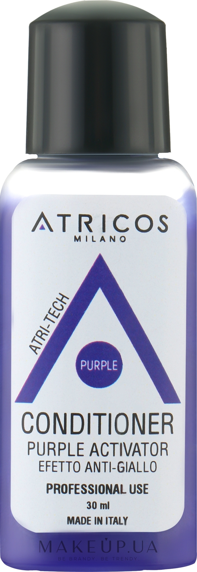 Кондиціонер для волосся "Пурпурний активатор" - Atricos Purple Activator No Yellow Effect Conditioner (міні) — фото 30ml