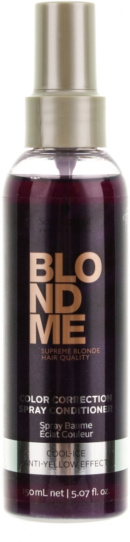 Спрей-кондиціонер для холодних відтінків - Schwarzkopf BlondMe Color Correction Spray Conditioner Cool Ice