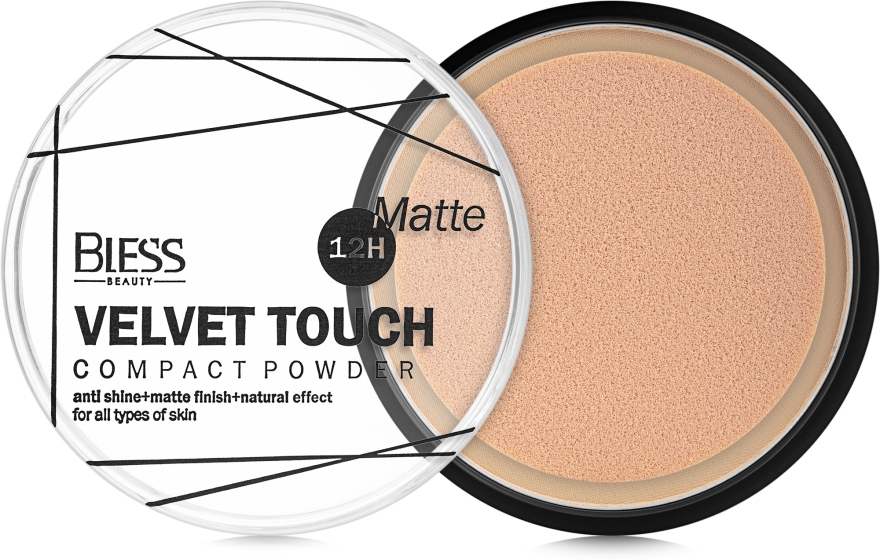 Компактна пудра для обличчя - Bless Beauty Velvet Touch Compact Powder — фото N2