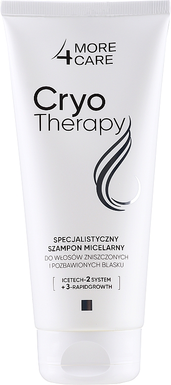 Шампунь мицеллярный для поврежденных и тусклых волос - More4Care Cryo Therapy Shampoo — фото N2