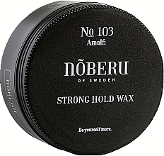 Віск для укладання волосся сильної фіксації - Noberu of Sweden №103 Amalfi Strong Hold Wax — фото N1