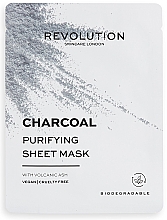 Духи, Парфюмерия, косметика Тканевая маска для лица - Revolution Skincare Charcoal Purifying Sheet Mask