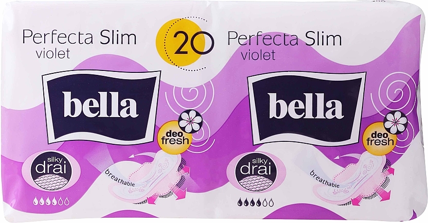 Прокладки Perfecta Violet Deo Fresh Extra Ultra, 10+10шт - Bella