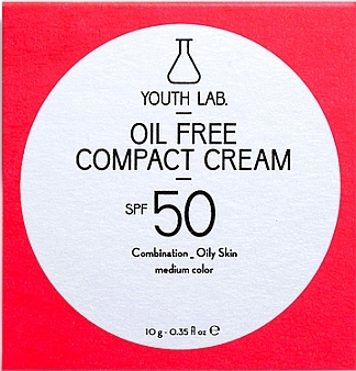 Безмасляный компактный крем SPF 50 для лица - Youth Lab. Oil Free Compact Cream SPF 50 — фото N1