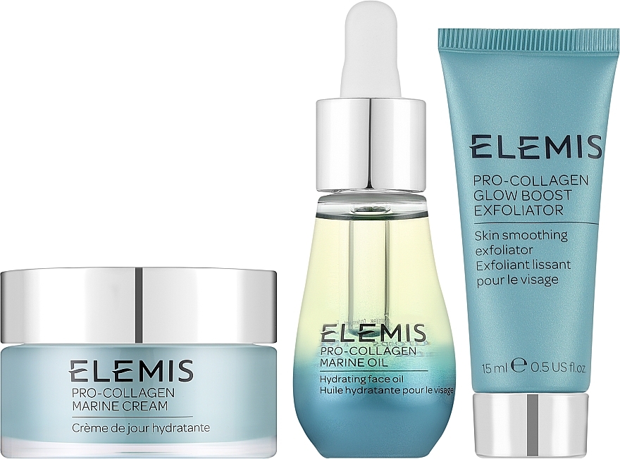 Набор - Elemis The Pro-Collagen Skin Trio Treat (balm/15ml + oil/15ml + cr/30ml)  — фото N2
