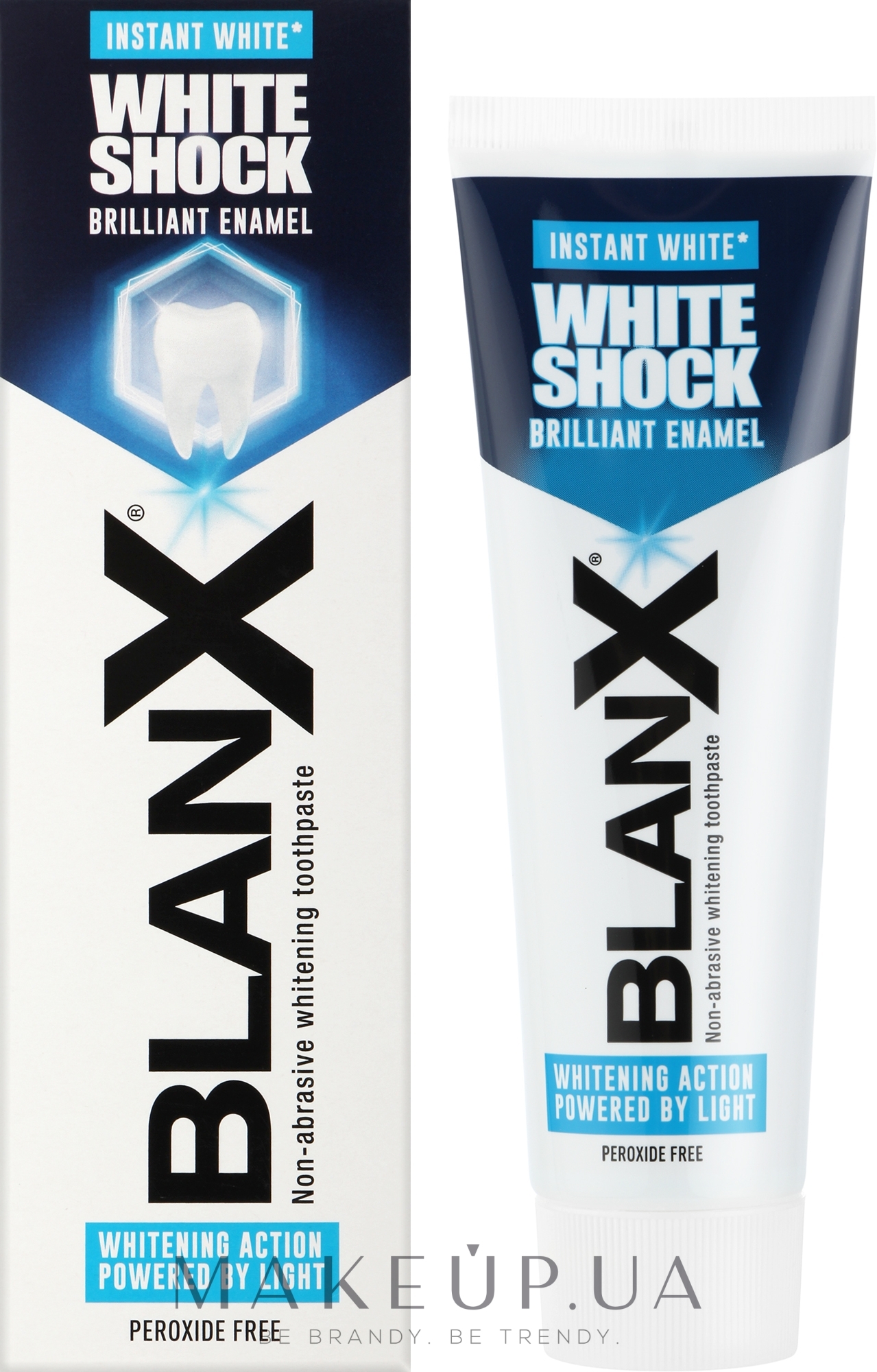 Отбеливающая зубная паста - BlanX White Shock Instant White Brilliant Enamel Toothpaste — фото 75ml