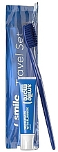 Парфумерія, косметика Набір - HiSkin Smile Travel Set Blue (toothpaste/30ml + toothbrush + bag)