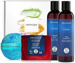 Парфумерія, косметика Набір - Organique Naturals Pour Homme (b/bomb/170g+soap/100g+shampoo/250ml+sh/gel/250ml)