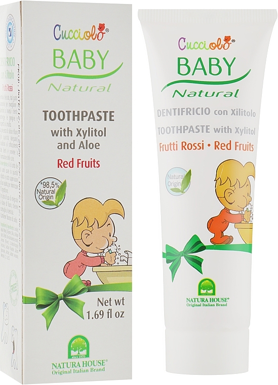 УЦІНКА Зубна паста «Червоні ягоди» - Natura House Baby Cucciolo Toothpaste * — фото N1