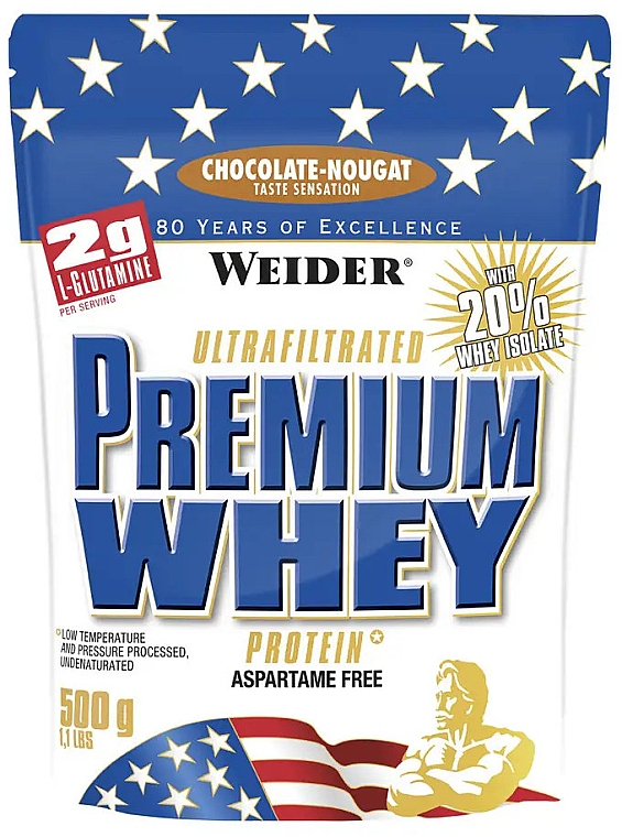 Сывороточный протеин "Шоколадная нуга" - Weider Premium Whey Protein Chocolate Nougat — фото N1