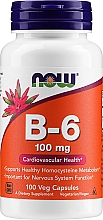 Парфумерія, косметика Вітамін В-6, 100 мг - Now Foods Vitamin B6
