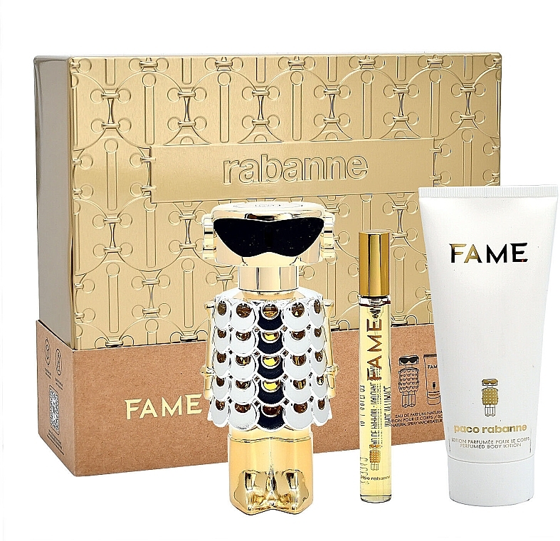 Paco Rabanne Fame - Набор (edp/80ml + b/lot/100ml + edp/10ml ) — фото N1