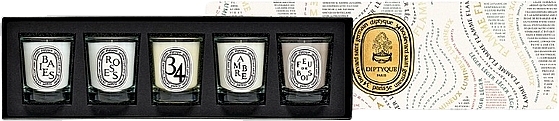 Набор, 5 продуктов - Diptyque Set Of 5 Mini Signature Candles — фото N2