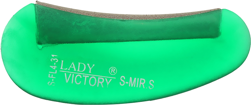 Пилка для педикюра, S-FL4-31, для выравнивания края ногтя, зеленая - Lady Victory — фото N1