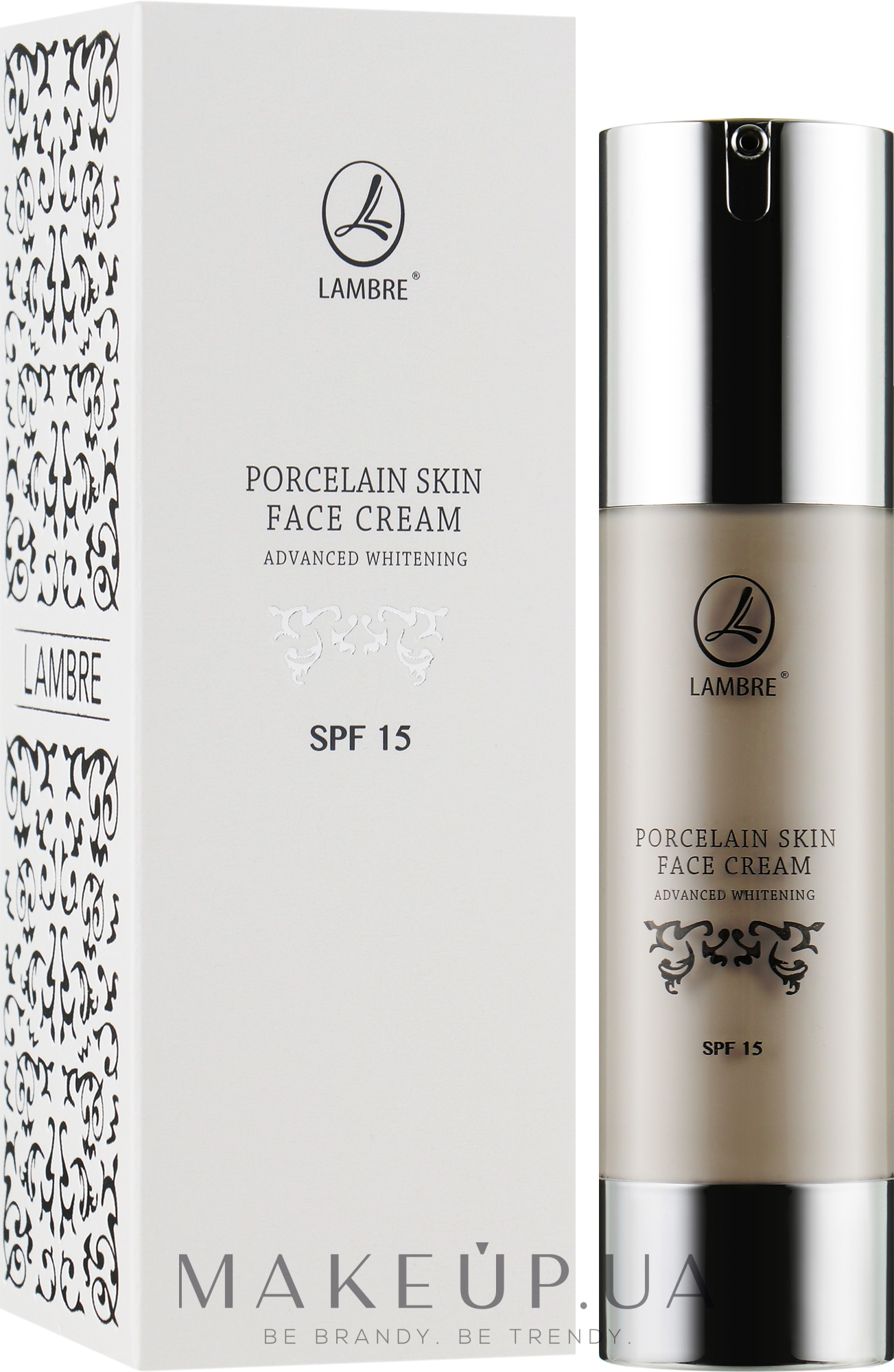 Крем для отбеливания и осветления кожи лица - Lambre Porcelain Skin Face Cream SPF 15 — фото 50ml