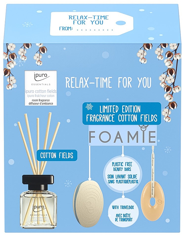 Набір - Foamie Relax Time For You Set (sh/gel/80g + tr/buddy/1pcs + diff/50ml) — фото N1