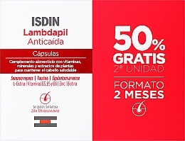 Набір - Isdin Lambdapil Anti-Fall Duo (2x60capsules) — фото N1