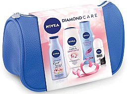 Духи, Парфюмерия, косметика Набор - NIVEA Diamond Care (sh/gel/250ml + b/oil/200ml + shmp/250ml + deo/50ml)