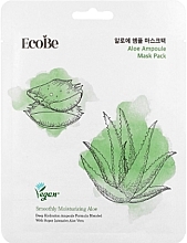 Парфумерія, косметика Ампульна маска для обличчя з алое - Eco Be Aloe Ampoule Mask Pack