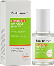 Легкая сыворотка для жирной и комби кожи - Real Barrier Control-T Ampoule — фото N2