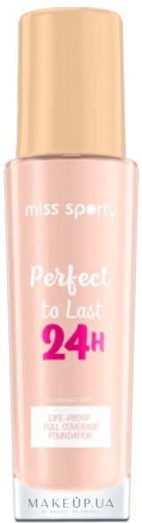 Основа под макияж - Miss Sporty Perfect To Last 24h — фото 091 - Pink Ivory