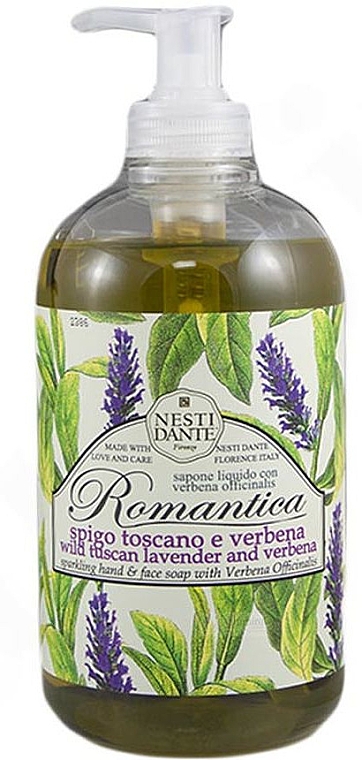 Рідке мило "Тосканська лаванда й вербена" - Nesti Dante Romantica Tuscan Wisteria & Lilac Liquid Soap — фото N1