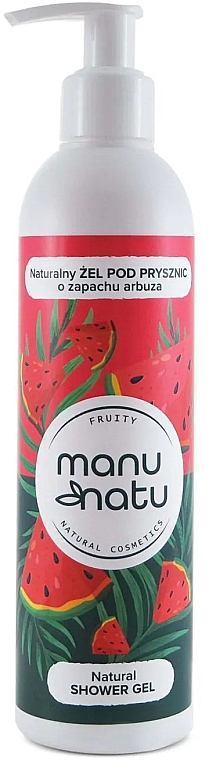 Гель для душу «Кавун» - Manu Natu Natural Shower Gel — фото N1