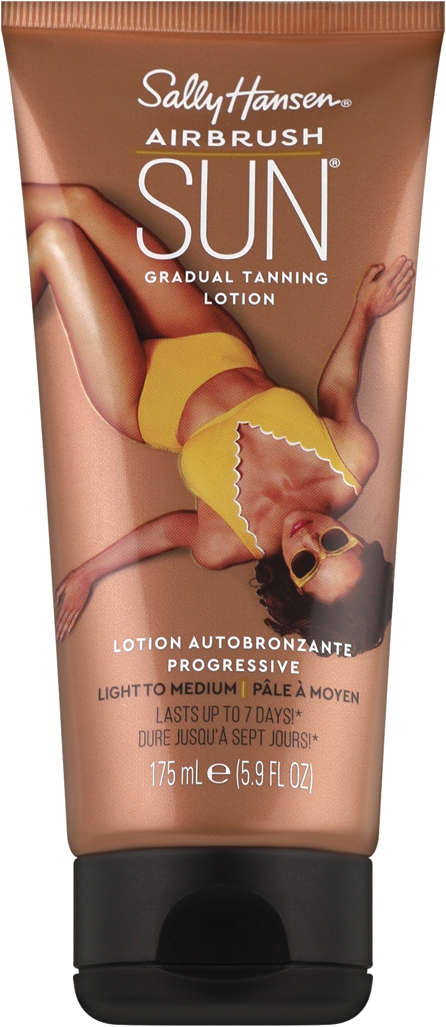 Автозасмага для тіла - Sally Hansen Airbrush Sun Gradual Tanning Lotion Light To Medium — фото 175ml