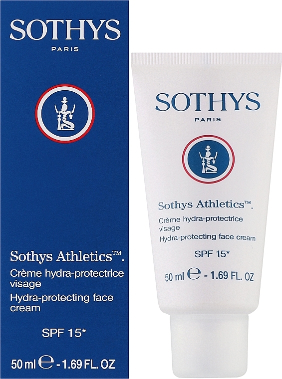 Зволожувальний захисний крем для обличчя - Sothys Athletics Hydra-Protecting Face Cream SPF 15 — фото N2