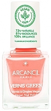 Парфумерія, косметика Лак для нігтів - Arcancil Paris Le Lab Vegetal Vernis Green (в коробці)