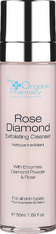 Очищающий гель с отшелушивающим действием - The Organic Pharmacy Rose Diamond Exfoliating Cleanser — фото N1