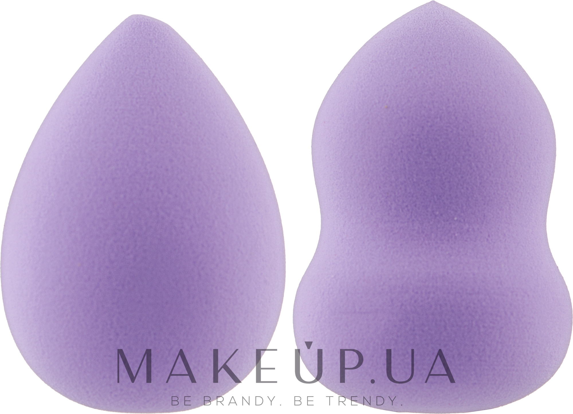 Набор спонжей для макияжа "Груша+капля" PF-71, фиолетовый - Puffic Fashion — фото 2шт