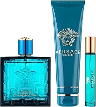 Versace Eros - Набор (edt/100ml + sh/gel/150ml + edt/10ml) — фото N2