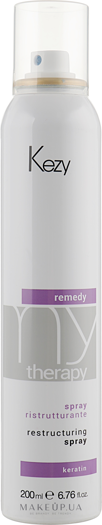 Відновлювальний змивний спрей для волосся - Kezy Remedy Restructuring Spray — фото 200ml